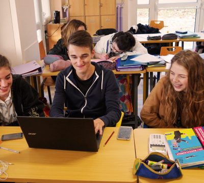 Etudiants à la MFR de FYE