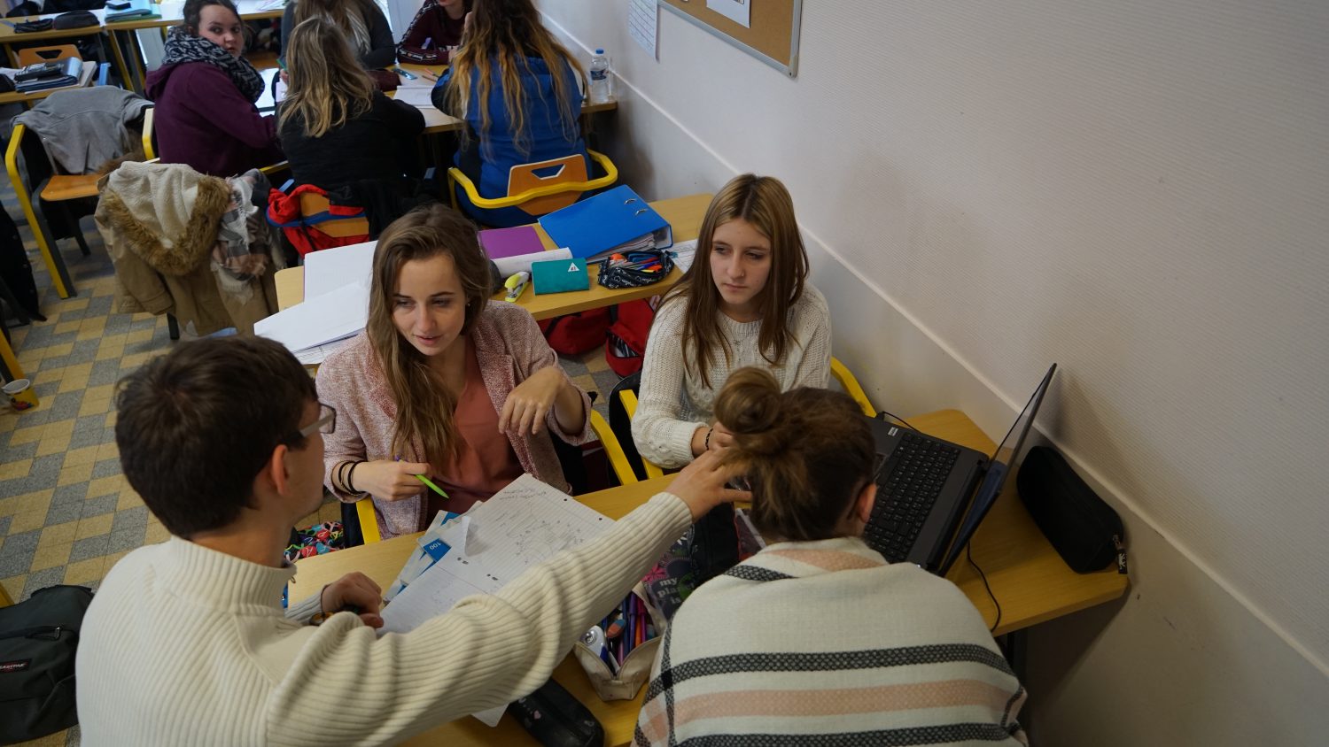 Eleves de 4ème/3ème d'orientation à la MFR de FYE