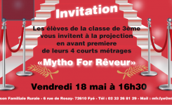 Projection Avant Première Mytho For Rêveur le 18 Mai